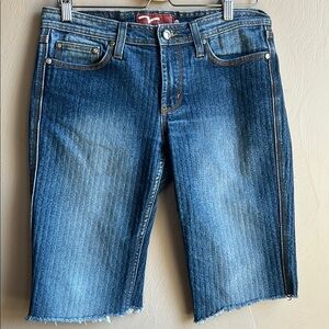 Miss Vigoss Distressed Blue Denim Cutoff Shorts Bermuda. Size 11/12